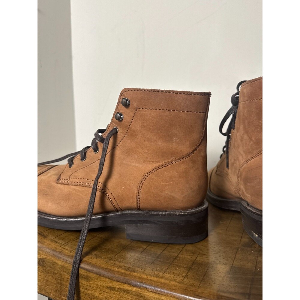 Thursday Boot Company Men’s Size 10 Brown Leather Lace Up Boots Cap Toe - Picture 3 of 12